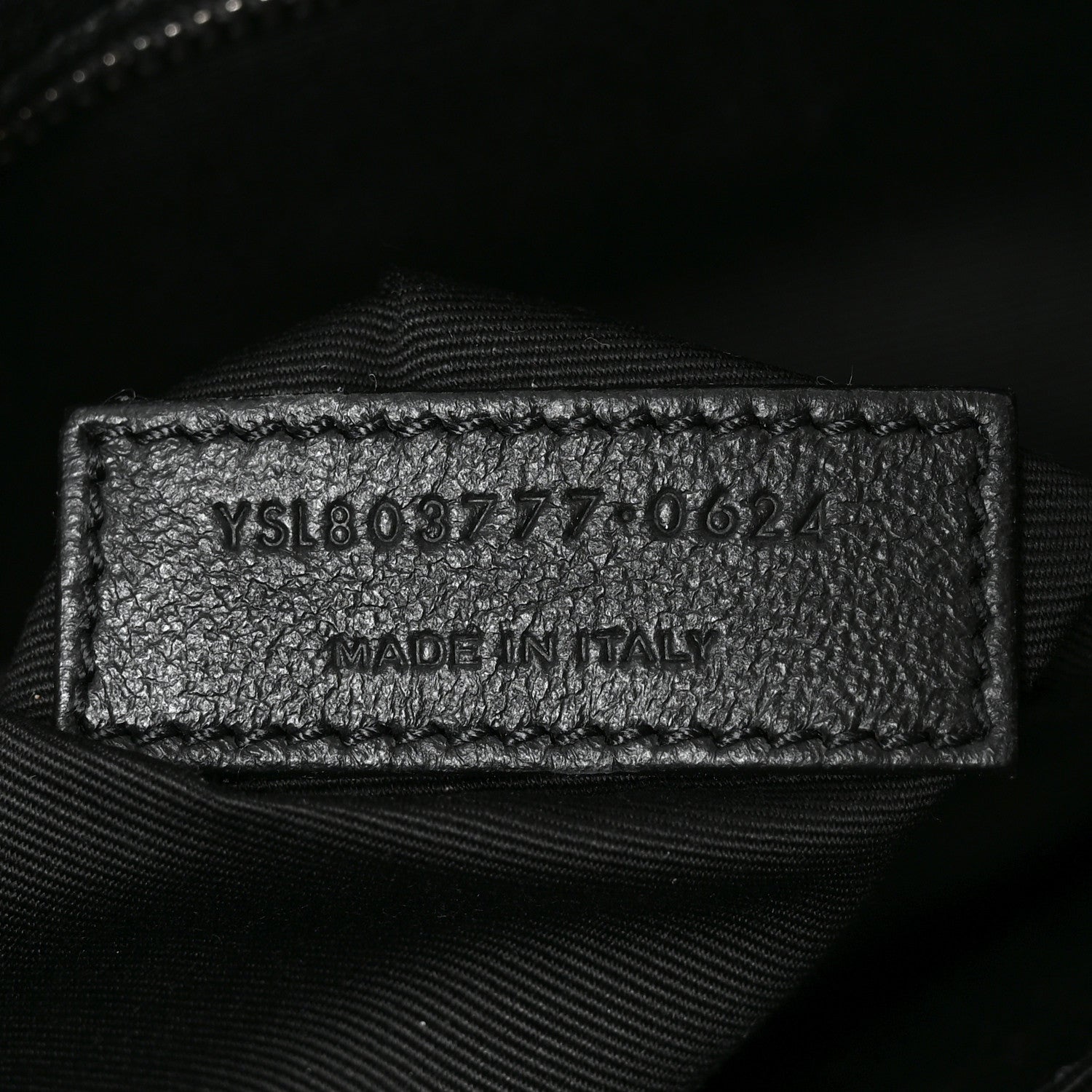 Saint Laurent Grained Lambskin Monogram Large Niki Chain Satchel Black 5 of 9