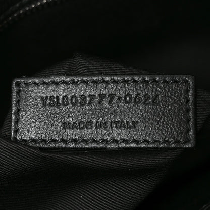 Saint Laurent Grained Lambskin Monogram Large Niki Chain Satchel Black 5 of 9
