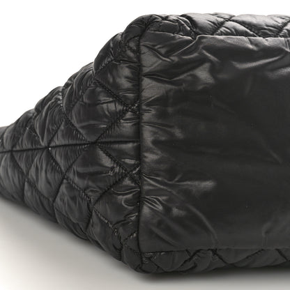 Chanel Nylon Quilted Coco Cocoon Medium Reversible Tote Black Red 8 of 9