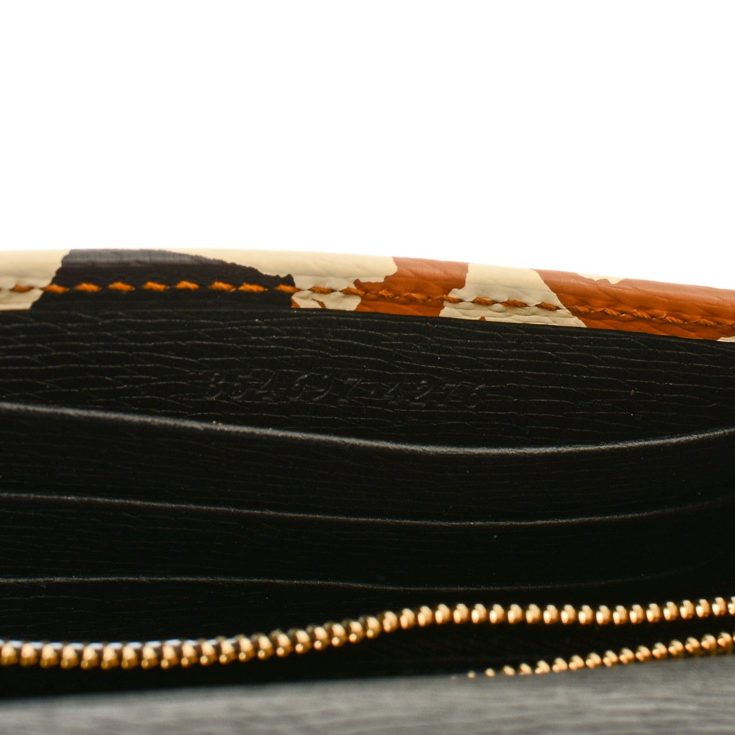 Gucci Patent Leopard Print Betty Chain Wallet Tobacco Black 6 of 6