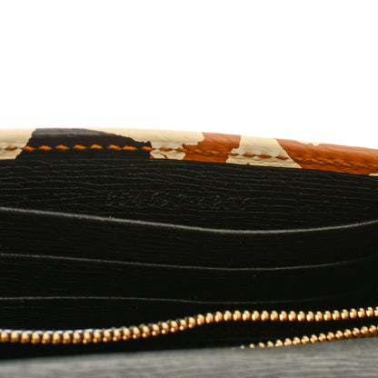 Gucci Patent Leopard Print Betty Chain Wallet Tobacco Black 6 of 6