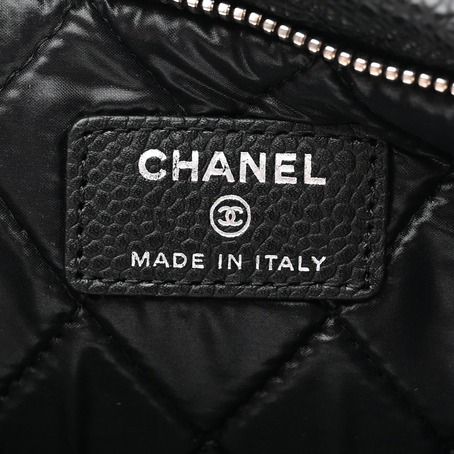 Chanel Caviar Quilted CC Beauty Clutch Black 7 of 9