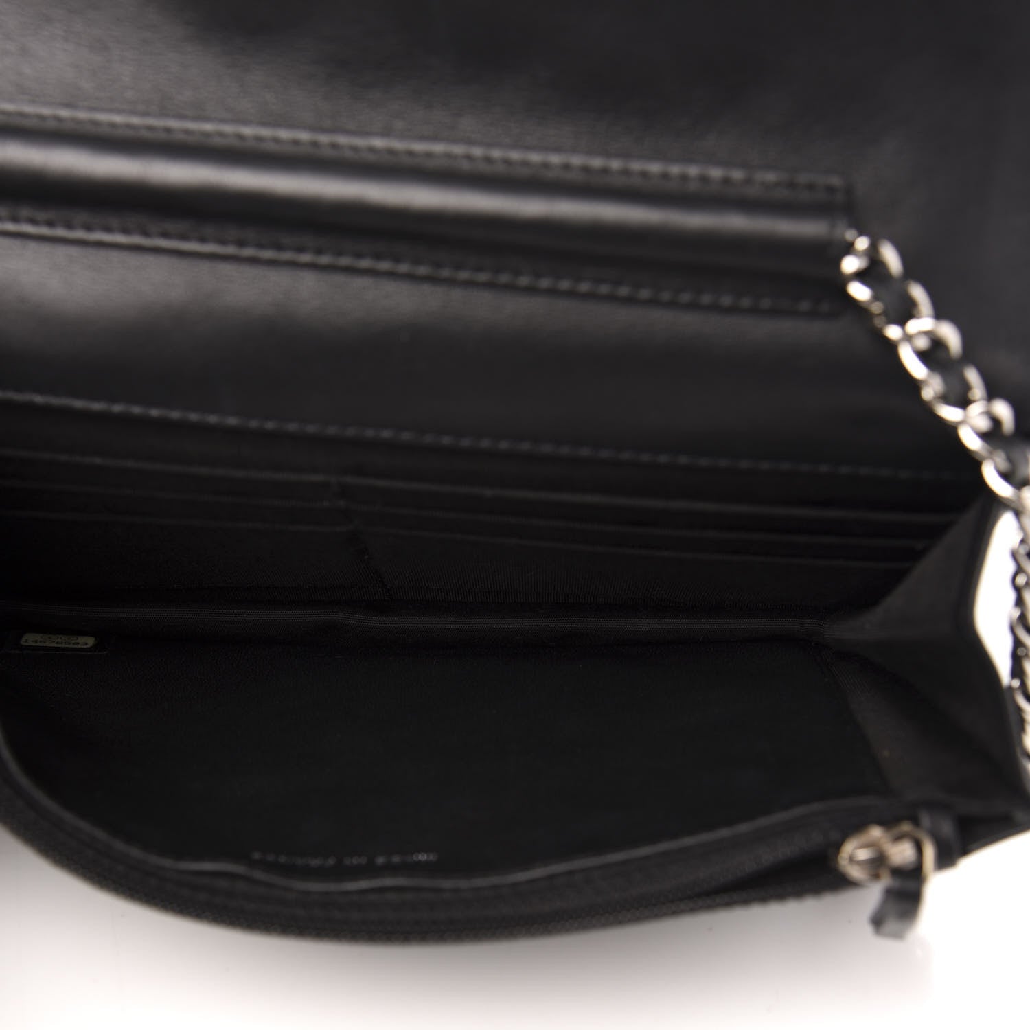 Chanel Patent Quilted Brilliant Wallet On Chain WOC Black 5 of 12