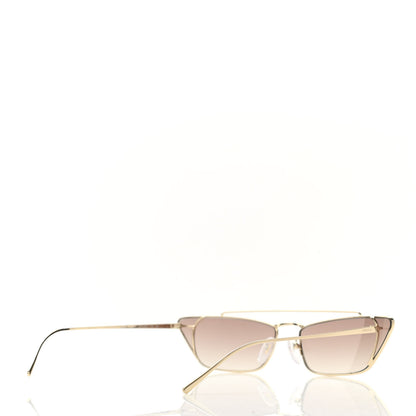 Prada Cat Eye Sunglasses SPR 64U Gold 1 of 8