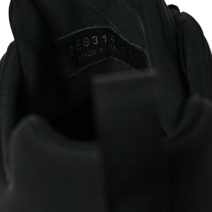 Prada Techno Stretch Fabric Triangle Logo Men Sneakers 11 Black Gold 8 of 8