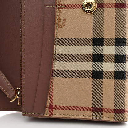 Burberry Haymarket Check Halton Wallet Dark Sand 10 of 12