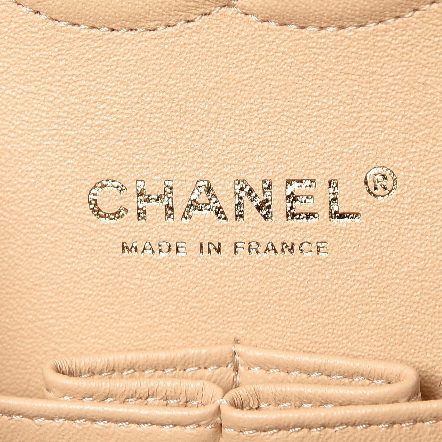Chanel Caviar Quilted Medium Double Flap Beige Clair 6 of 8