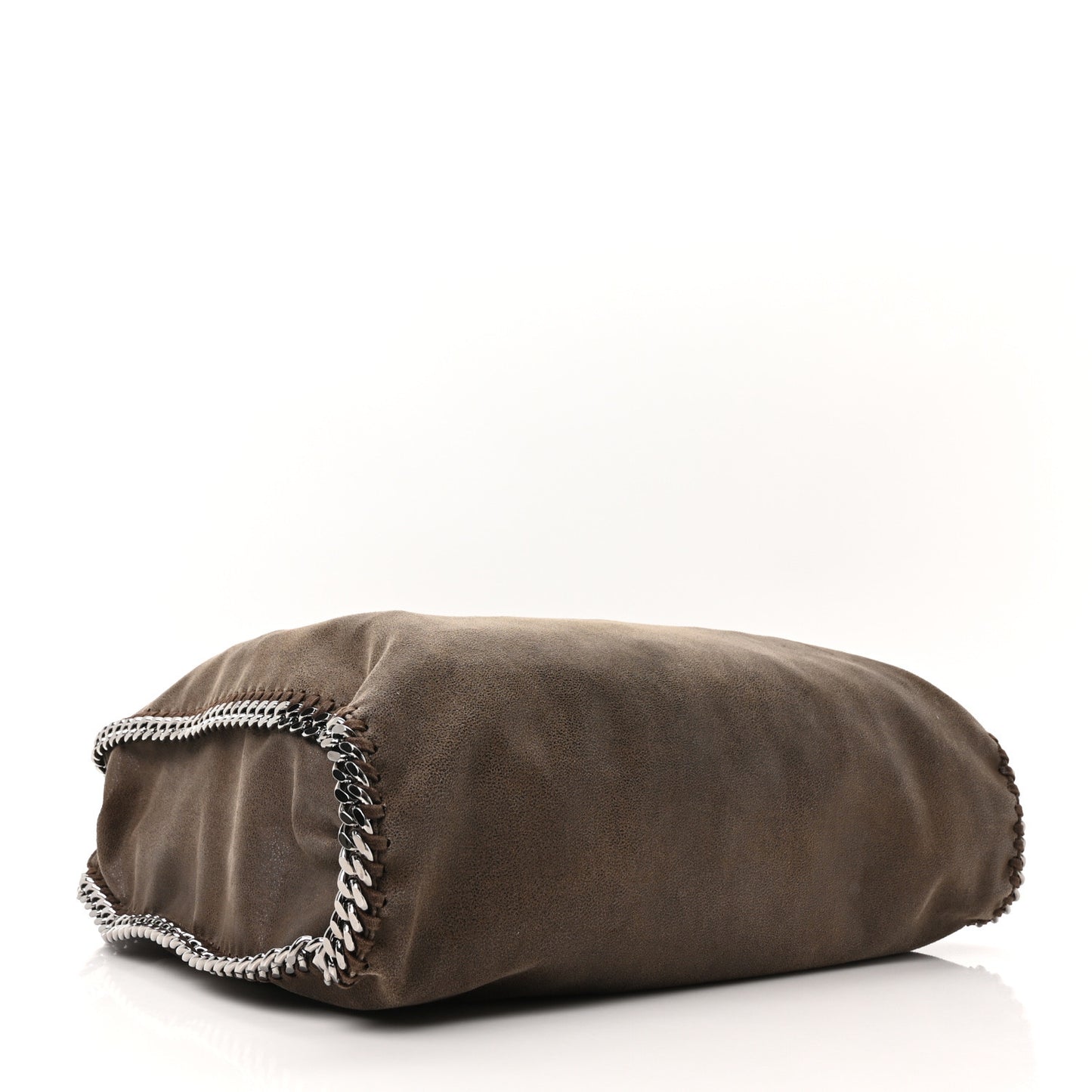 Shaggy Deer Falabella Fold Over Tote Grey
