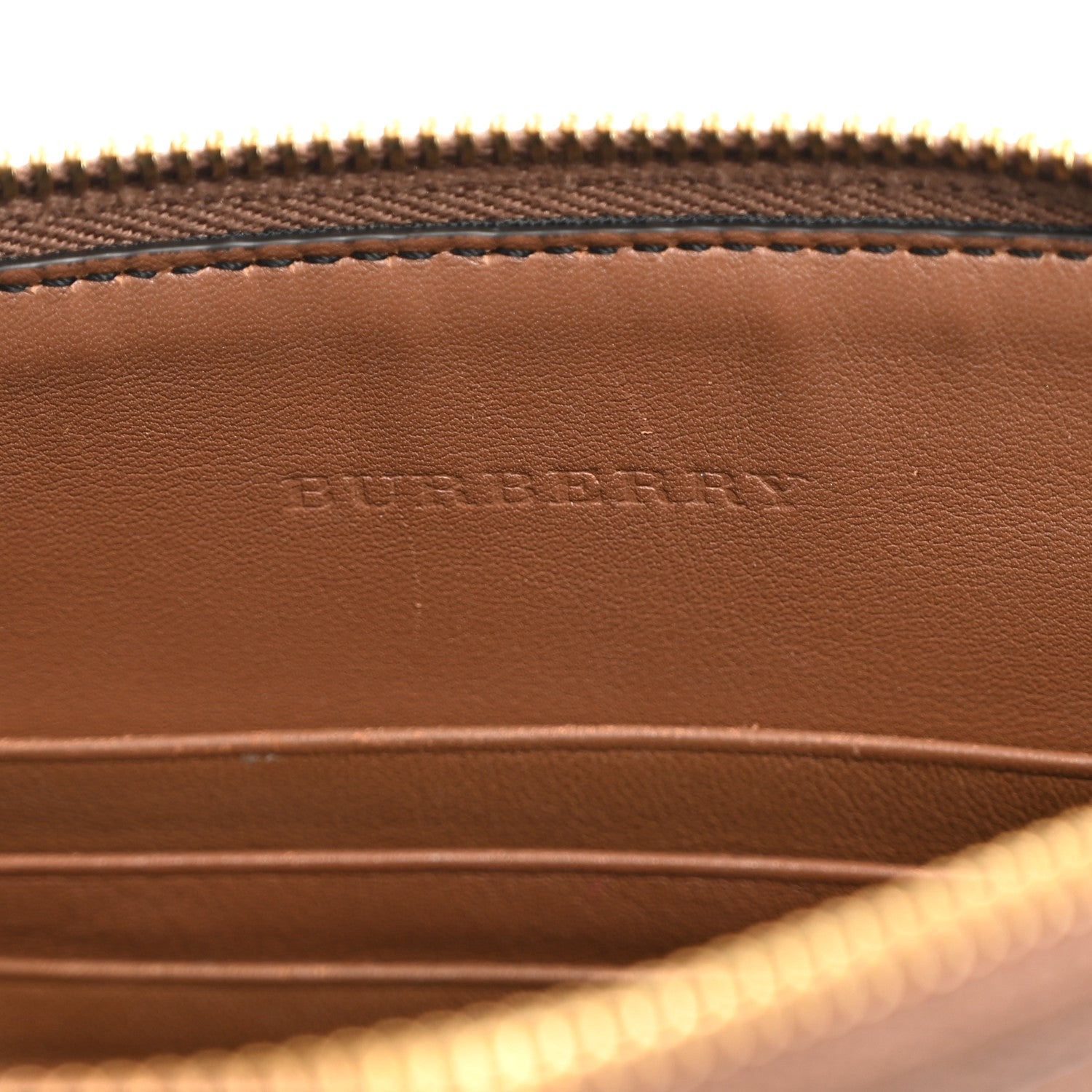 Burberry House Check Derby Peyton Crossbody Clutch Bag Tan 6 of 11