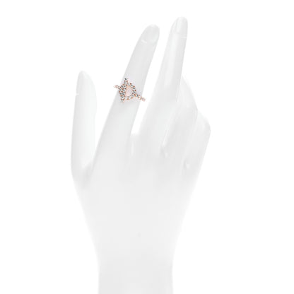 Hermes 18K Rose Gold Diamond Finesse Ring 51 5.75 2 of 6