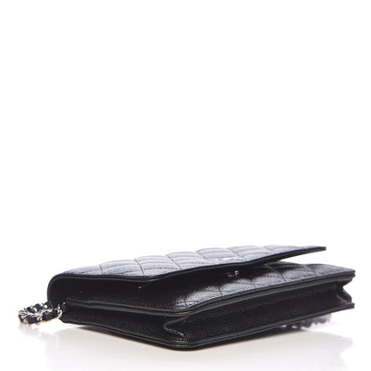 Chanel Caviar Quilted Wallet On Chain WOC Black 4 of 12