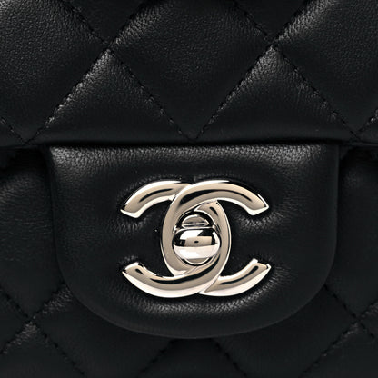 Chanel Lambskin Quilted Mini Rectangular Flap Black 8 of 11