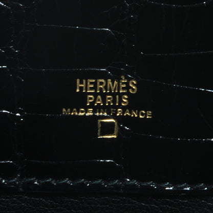 Hermes Shiny Alligator Kelly Sport PM Bag Black 8 of 8