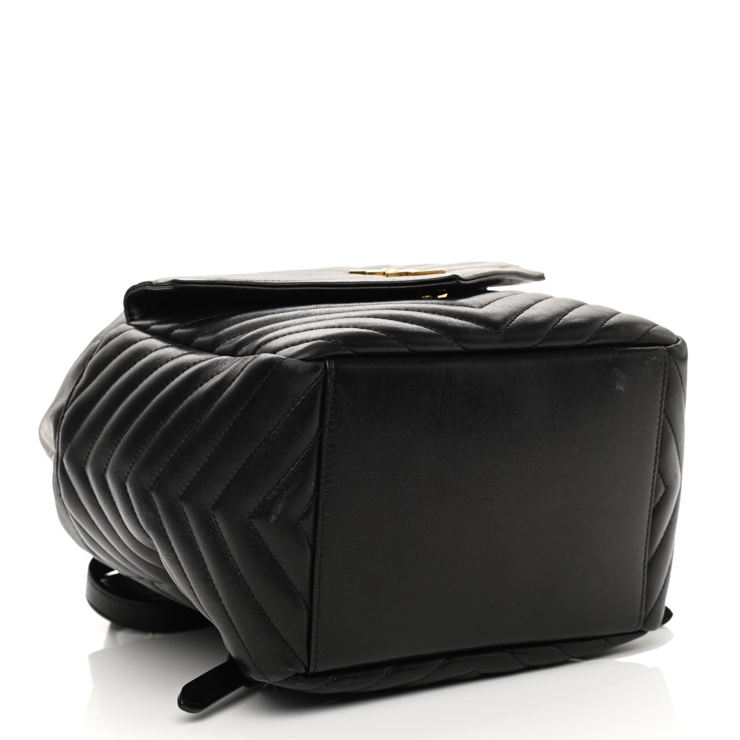 Saint Laurent Lambskin Matelasse Monogram Joe Backpack Black 3 of 11