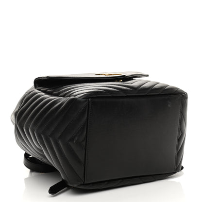 Saint Laurent Lambskin Matelasse Monogram Joe Backpack Black 3 of 11