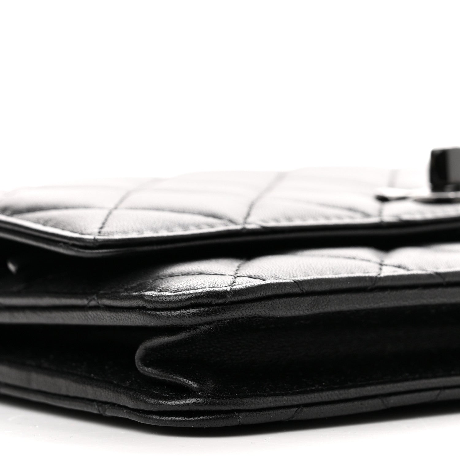 Chanel Lambskin Quilted Trendy CC Wallet On Chain WOC So Black 10 of 11