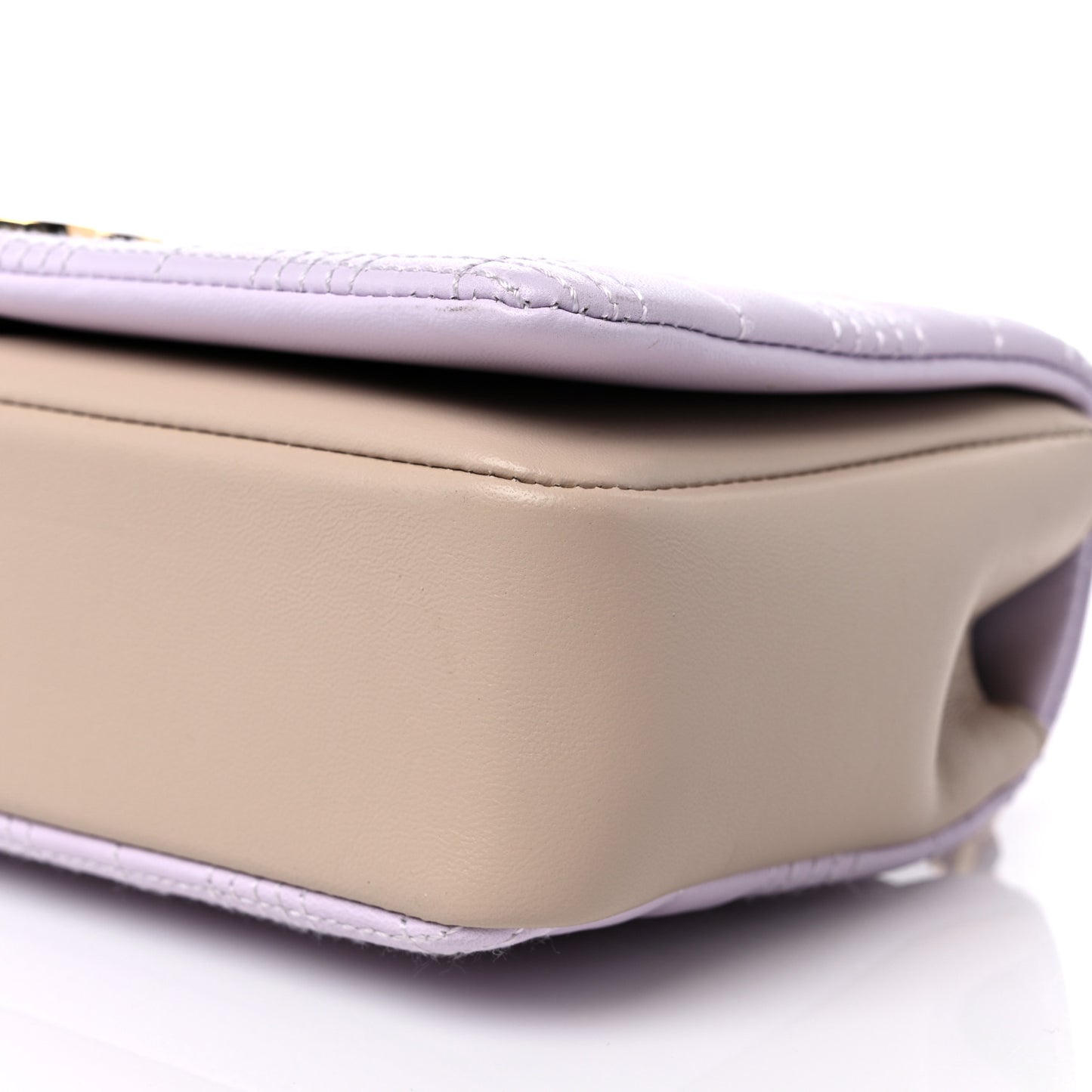 Lambskin Quilted Small Lola Bag Pale Thistle