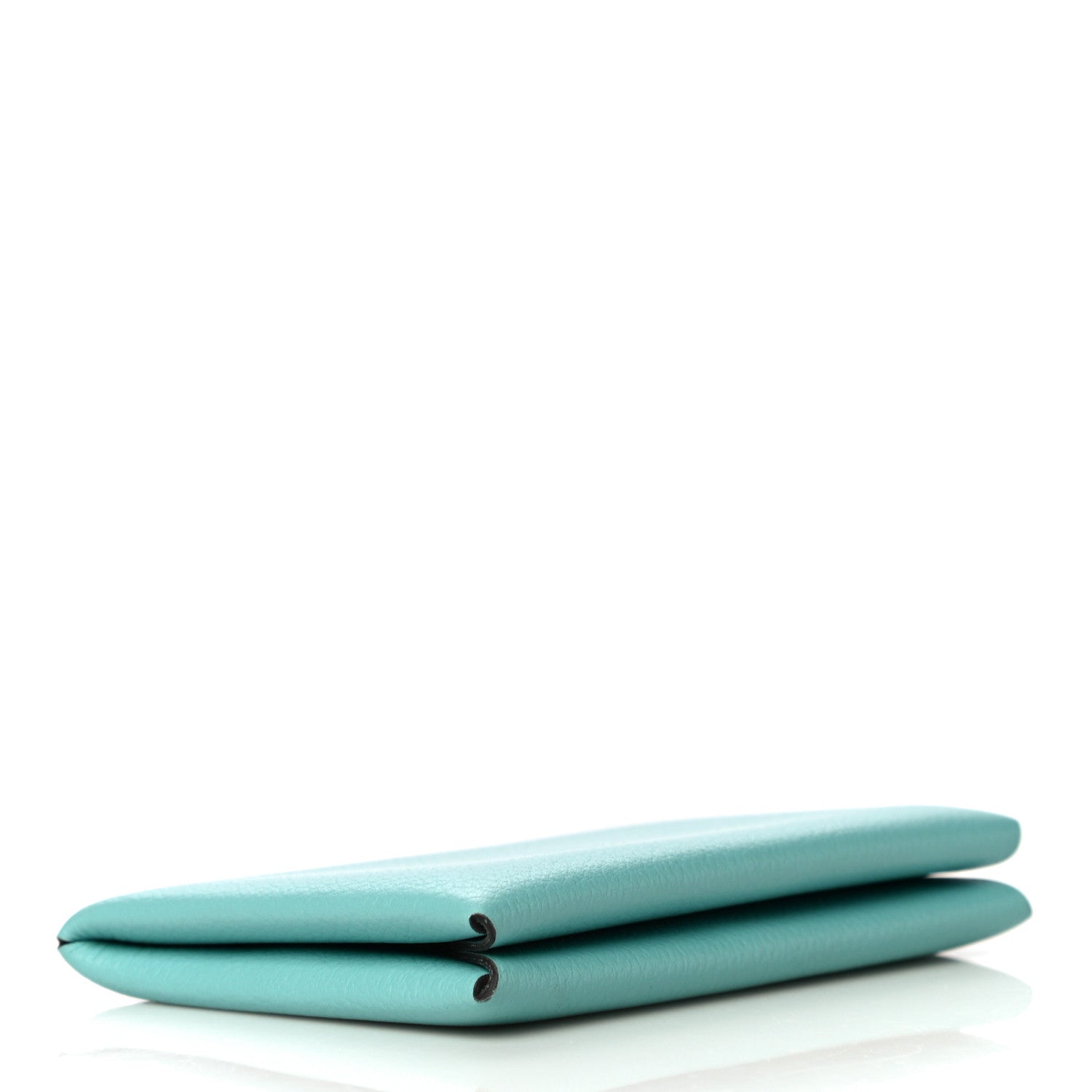Hermes Evercolor Calvi Card Case Bleu Atoll 4 of 11