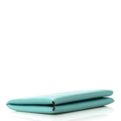 Hermes Evercolor Calvi Card Case Bleu Atoll 4 of 11