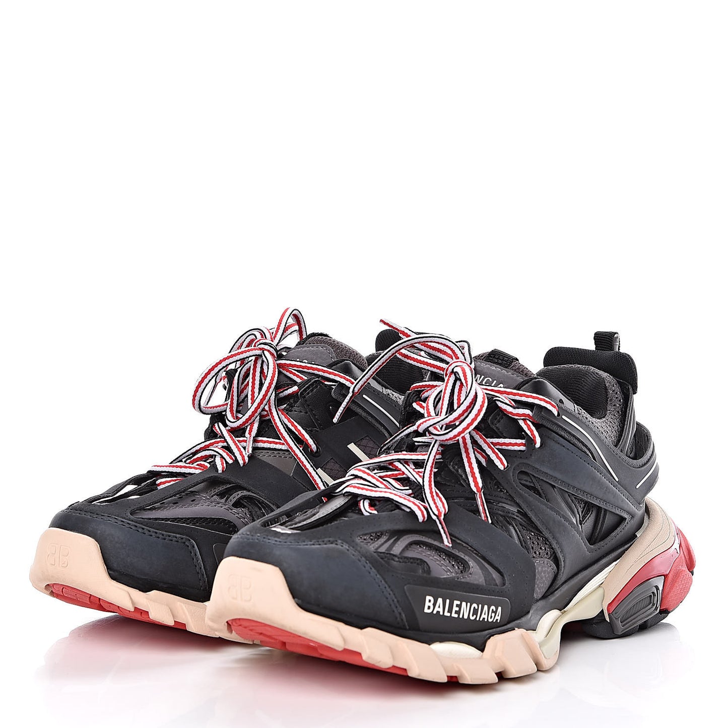 Mesh Nylon Womens Track Sneakers 38 Black Gris