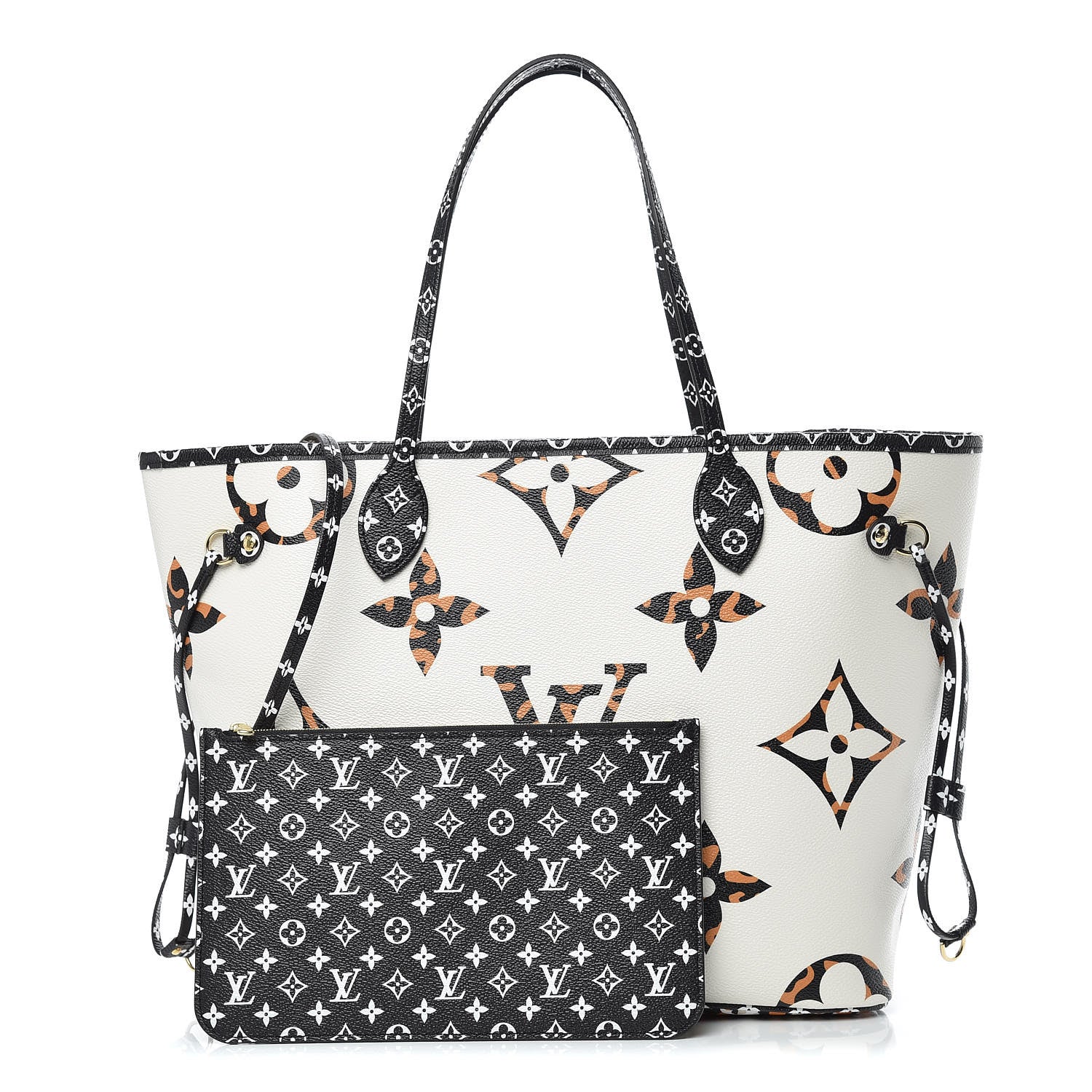 Louis Vuitton Monogram Giant Jungle Neverfull MM Ivory 1 of 13