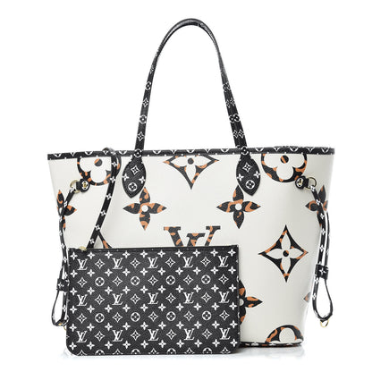 Louis Vuitton Monogram Giant Jungle Neverfull MM Ivory 1 of 13