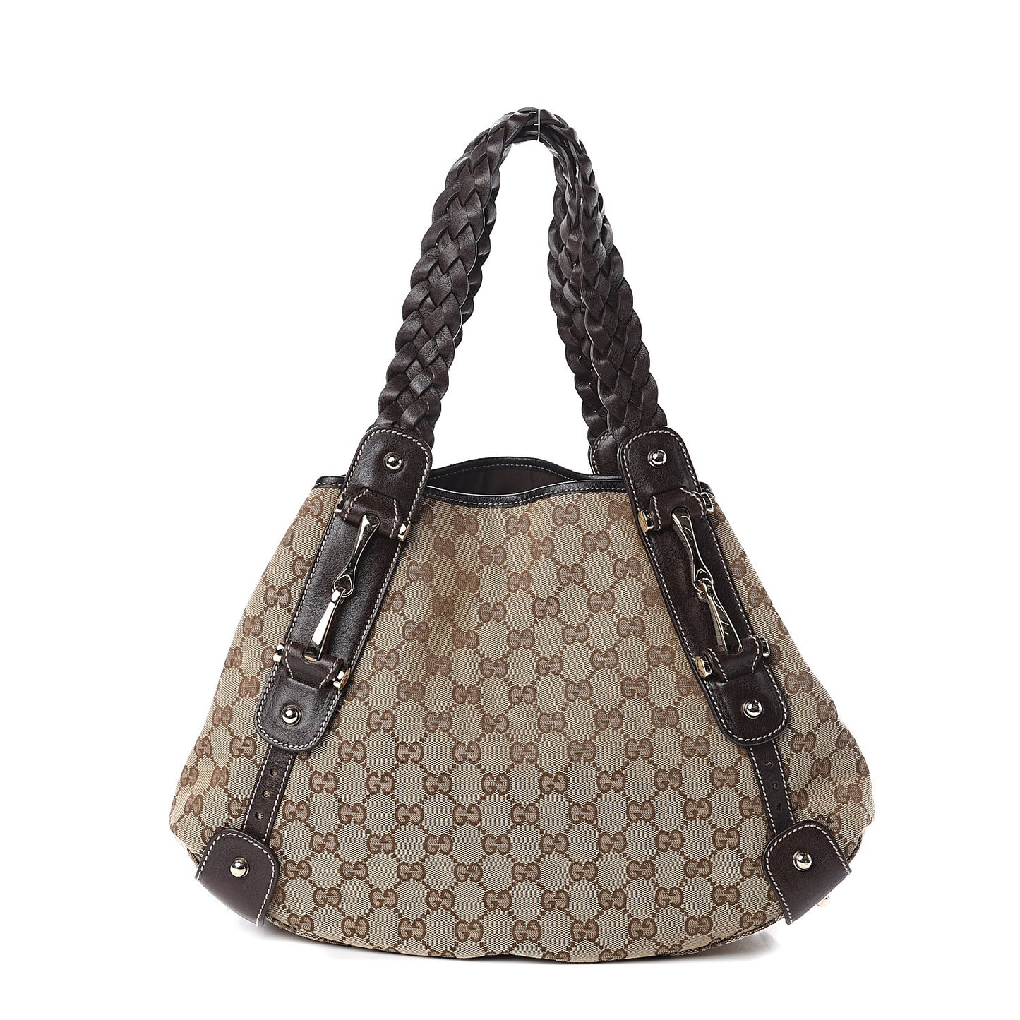 Monogram Small Pelham Shoulder Bag Dark Brown