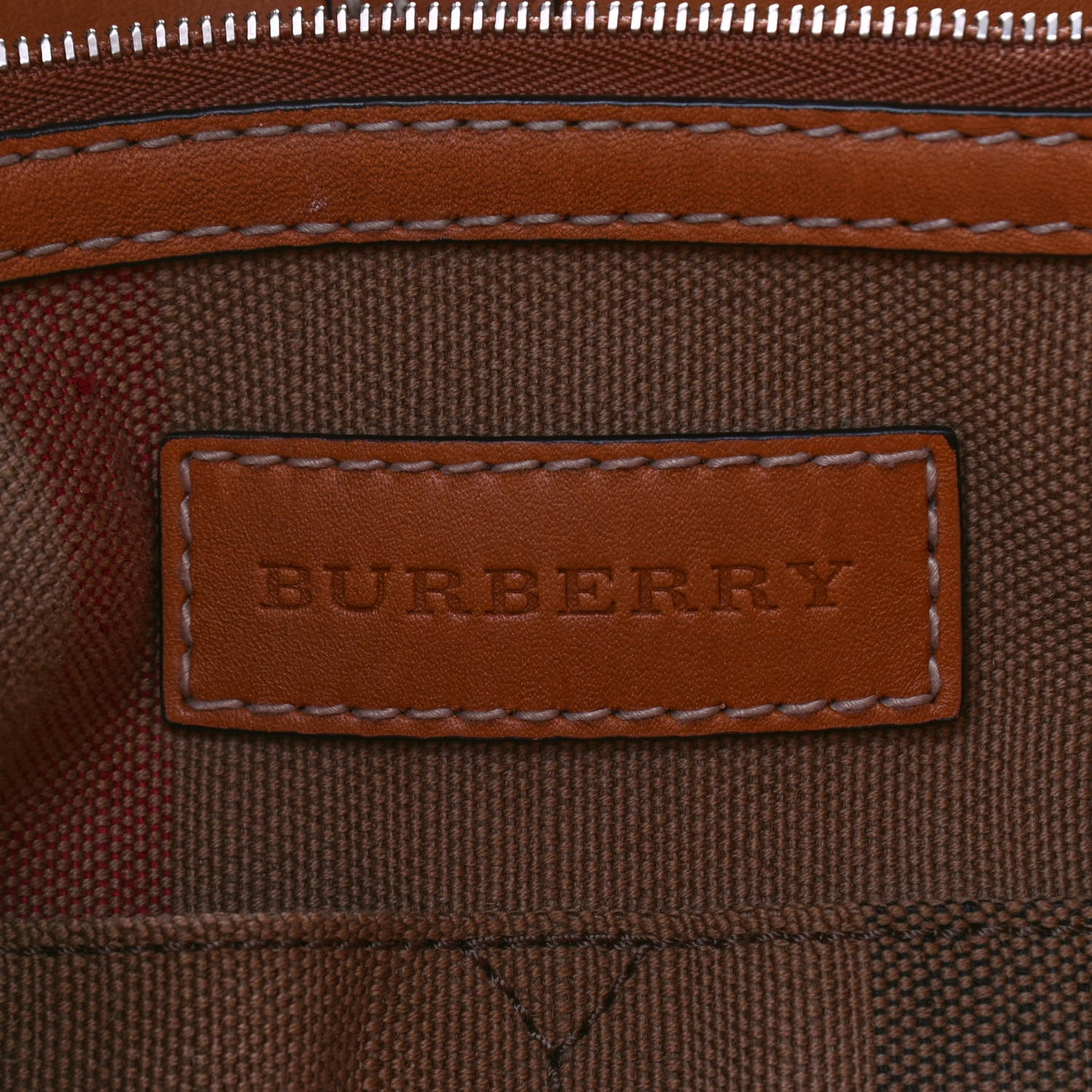 Canvas Mega Check Medium Ashby Hobo Saddle Brown