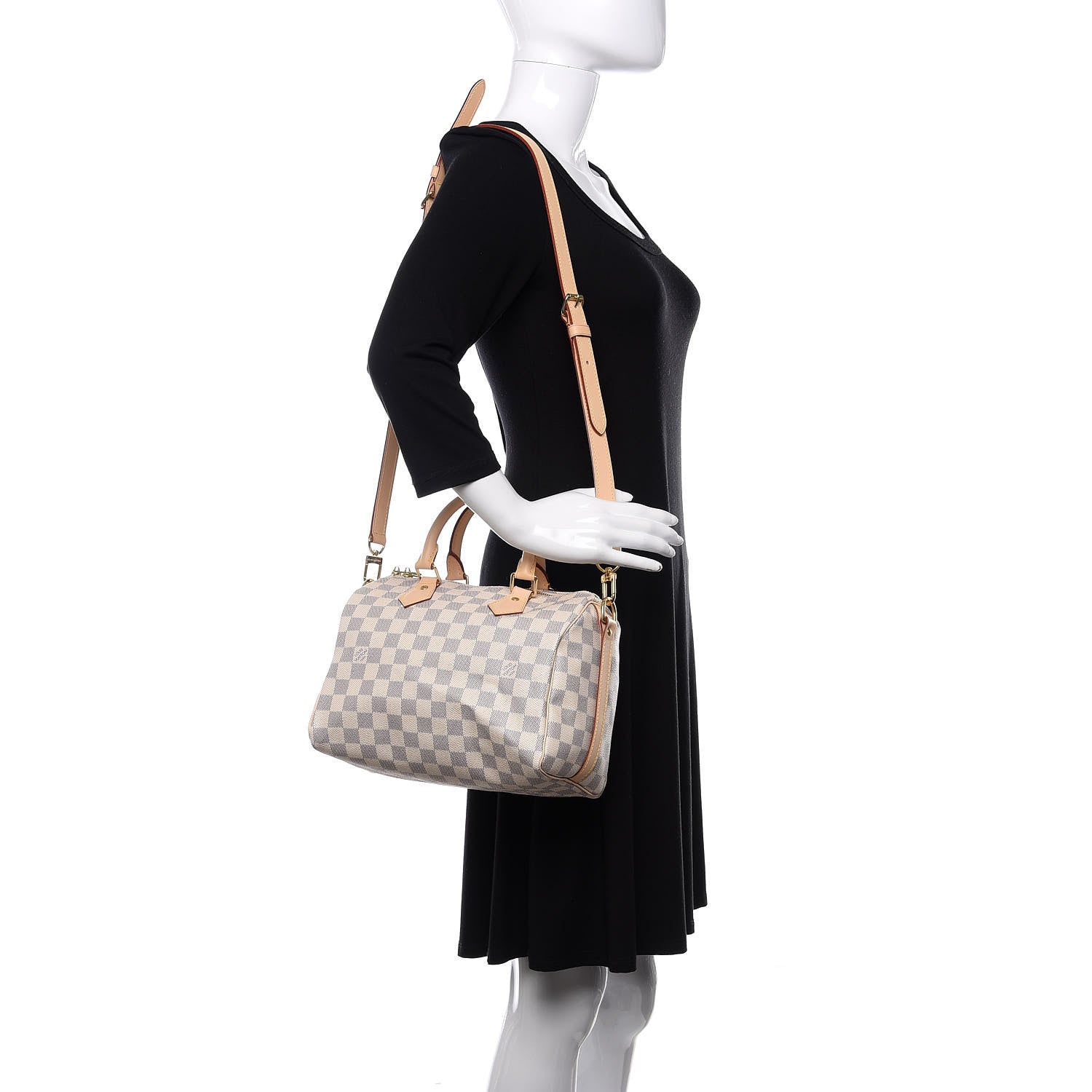 Louis Vuitton Damier Azur Speedy Bandouliere 25 2 of 10