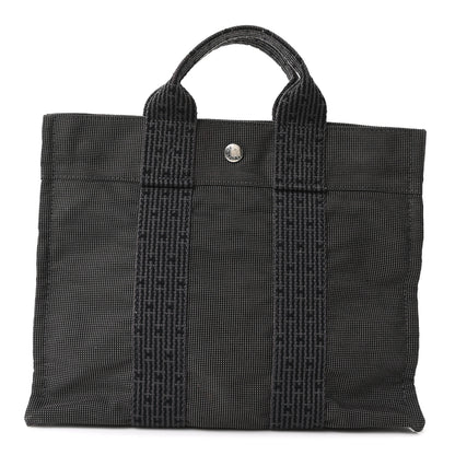 Hermes Canvas Herline PM Tote Grey 1 of 10