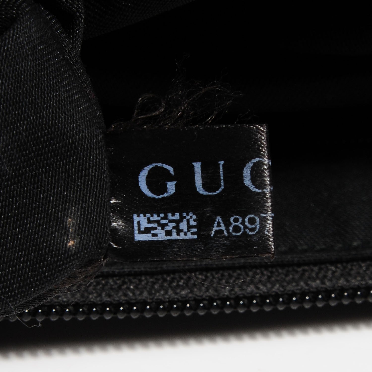 Gucci Denim Monogram Medium Abbey Tote Black 8 of 9