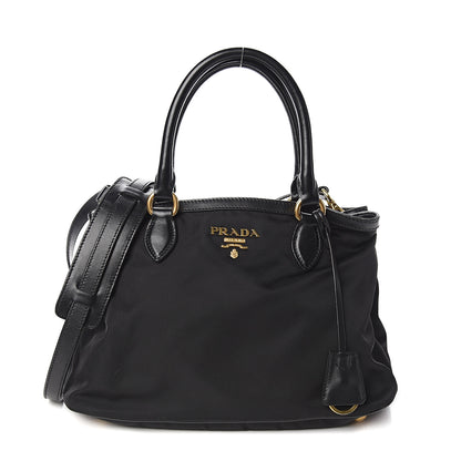 Prada Tessuto Nylon Soft Calf Tote Black 1 of 8