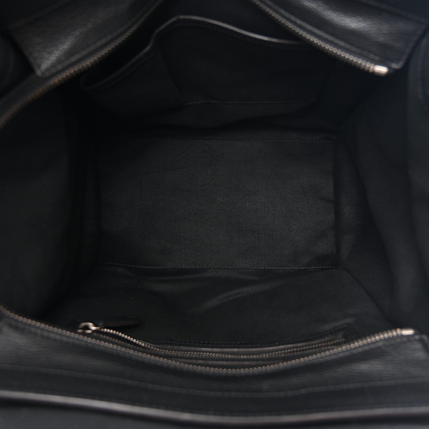 Celine Drummed Calfskin Mini Luggage Black 5 of 12