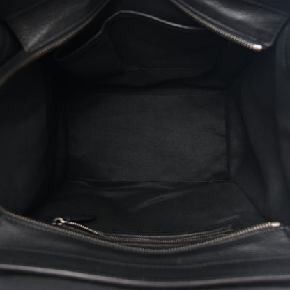 Celine Drummed Calfskin Mini Luggage Black 5 of 12