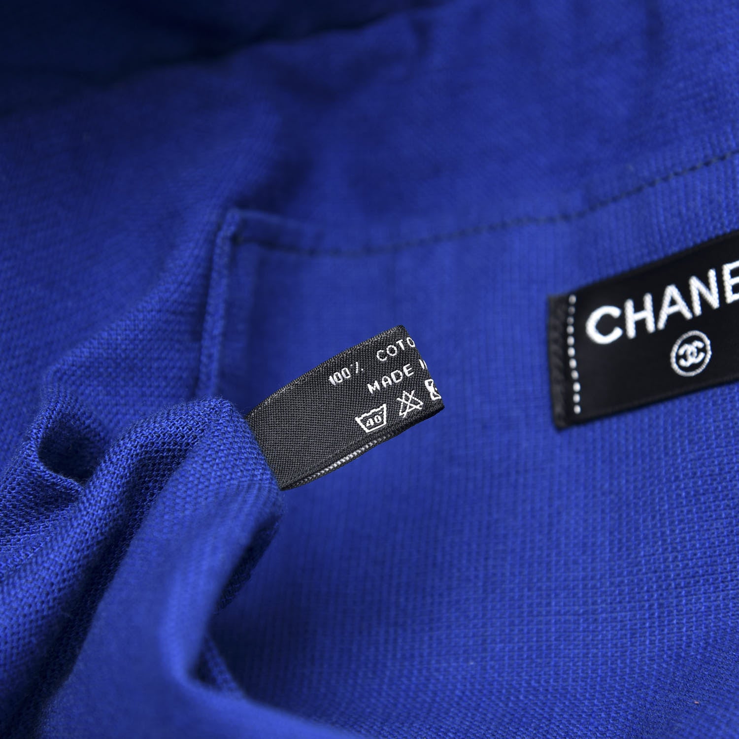 Chanel Terry Cloth Cotton CC Waist Bag Towel Set Blue 6 of 13