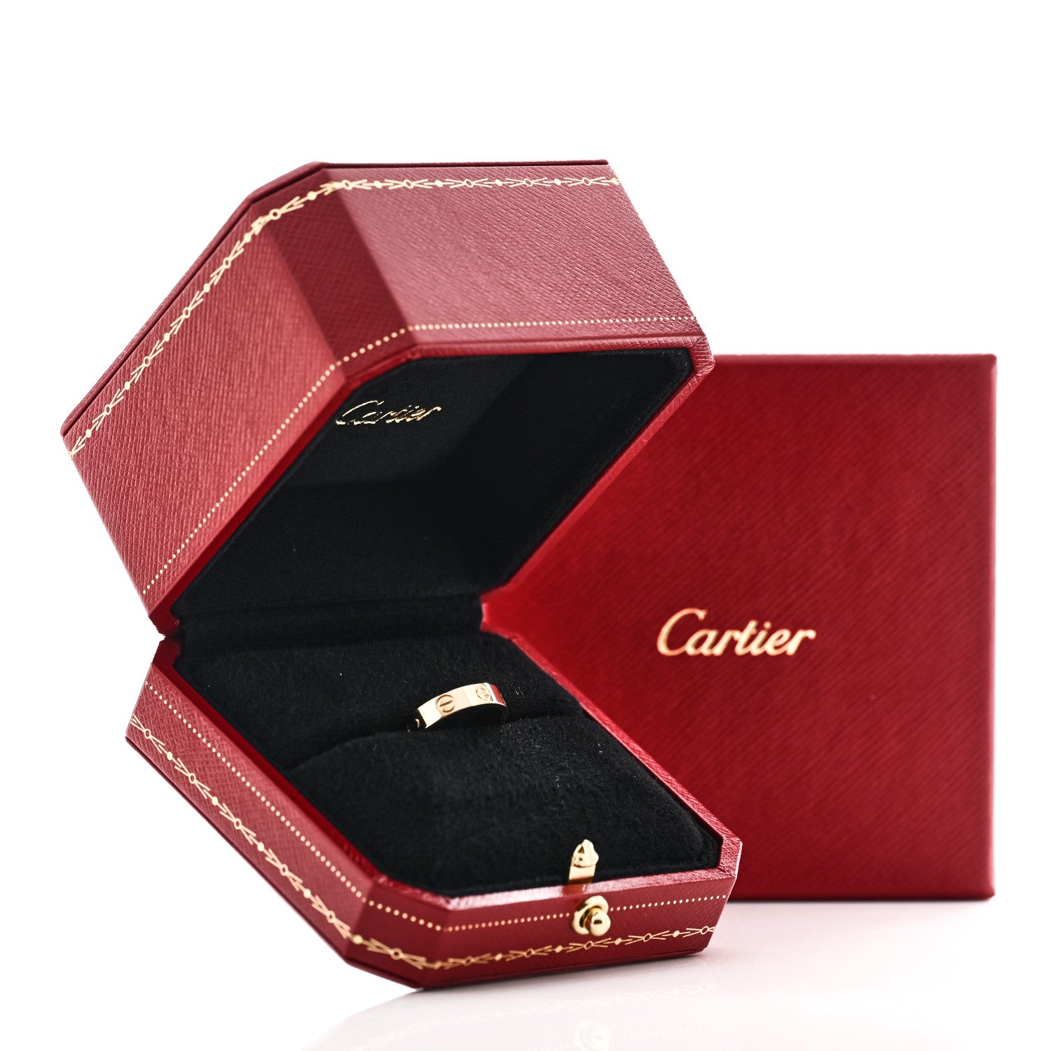 Cartier 18K Yellow Gold 3.5mm LOVE Wedding Band Ring 45 3.25 5 of 5