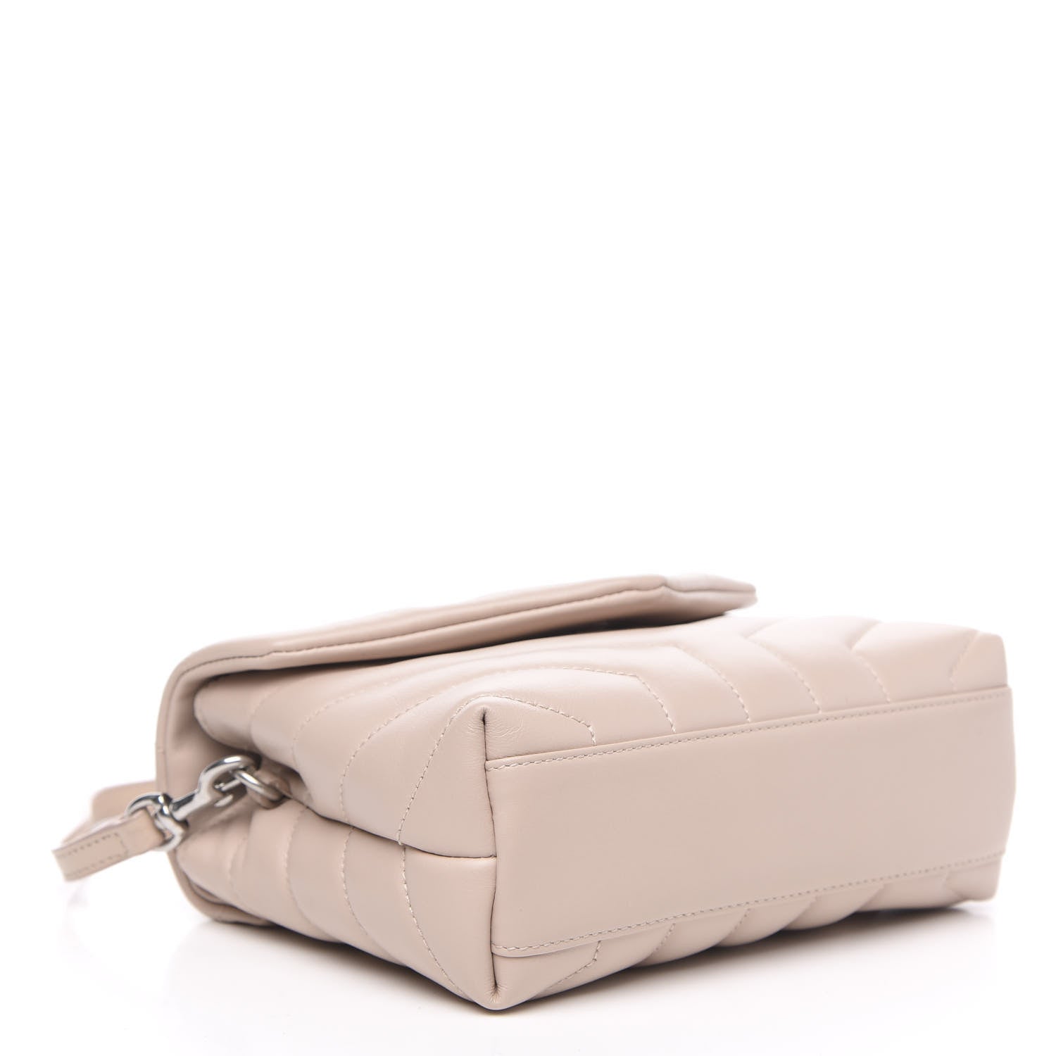 Saint Laurent Calfskin Y Quilted Monogram Toy Loulou Crossbody Bag Marble Pink 3 of 10