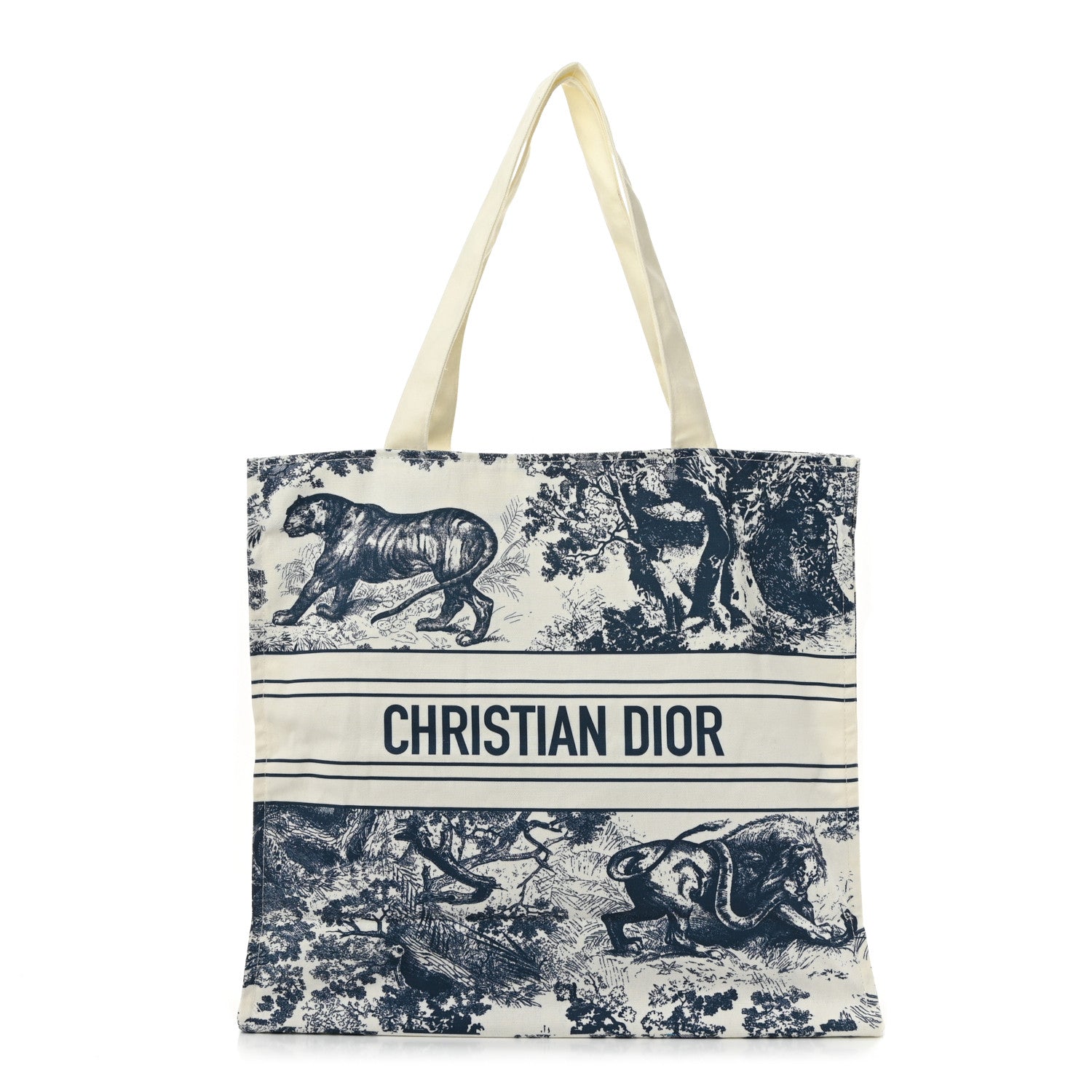 Christian Dior Canvas Dioriviera Tote 1 of 9