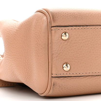 Gucci Cellarius Calfskin Mini Bamboo Shopper Tote Camelia 9 of 10