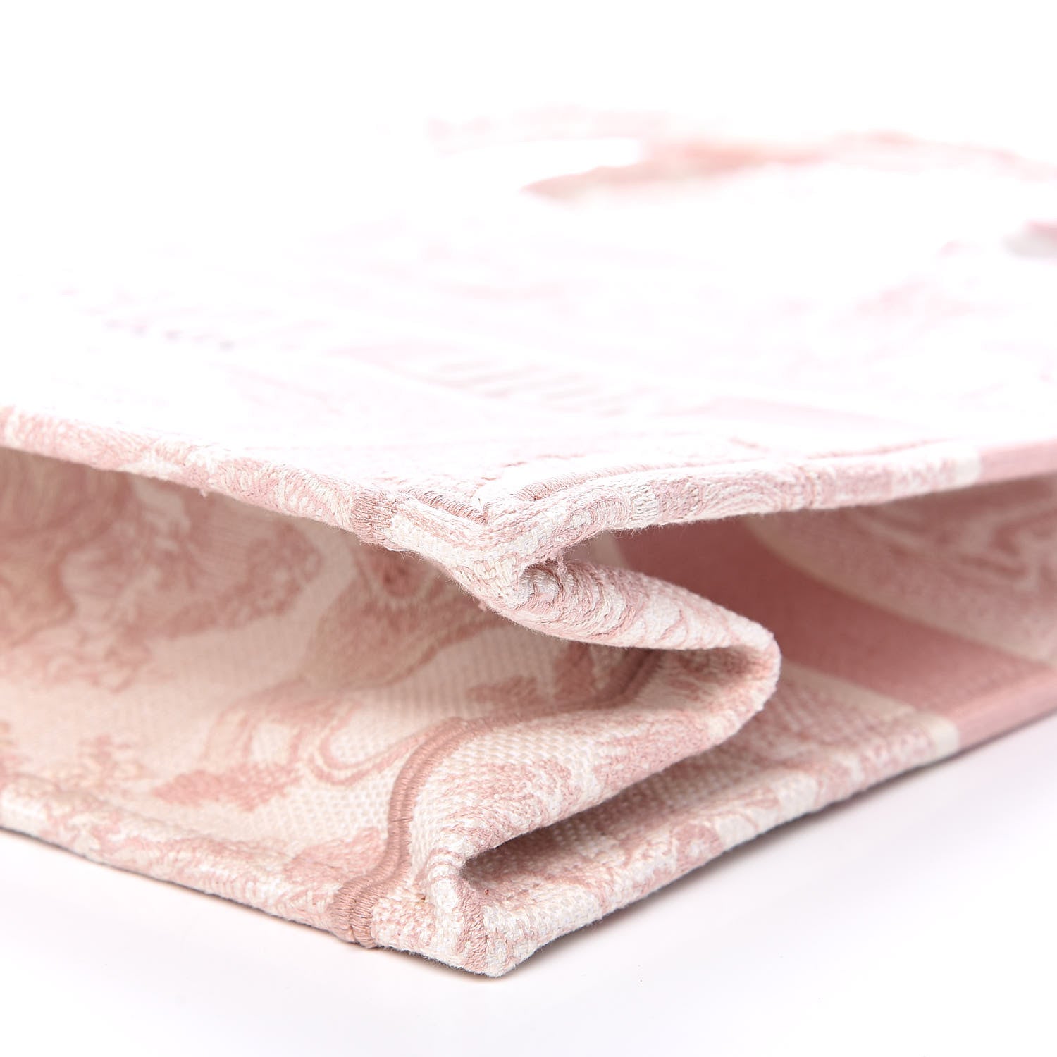 Christian Dior Canvas Embroidered Medium Dioriviera Toile De Jouy Book Tote Rose 10 of 14