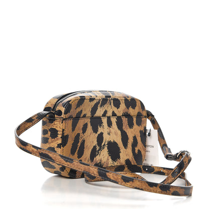 Balenciaga Calfskin Printed Leopard XS Everyday Camera Bag Beige White 2 of 8