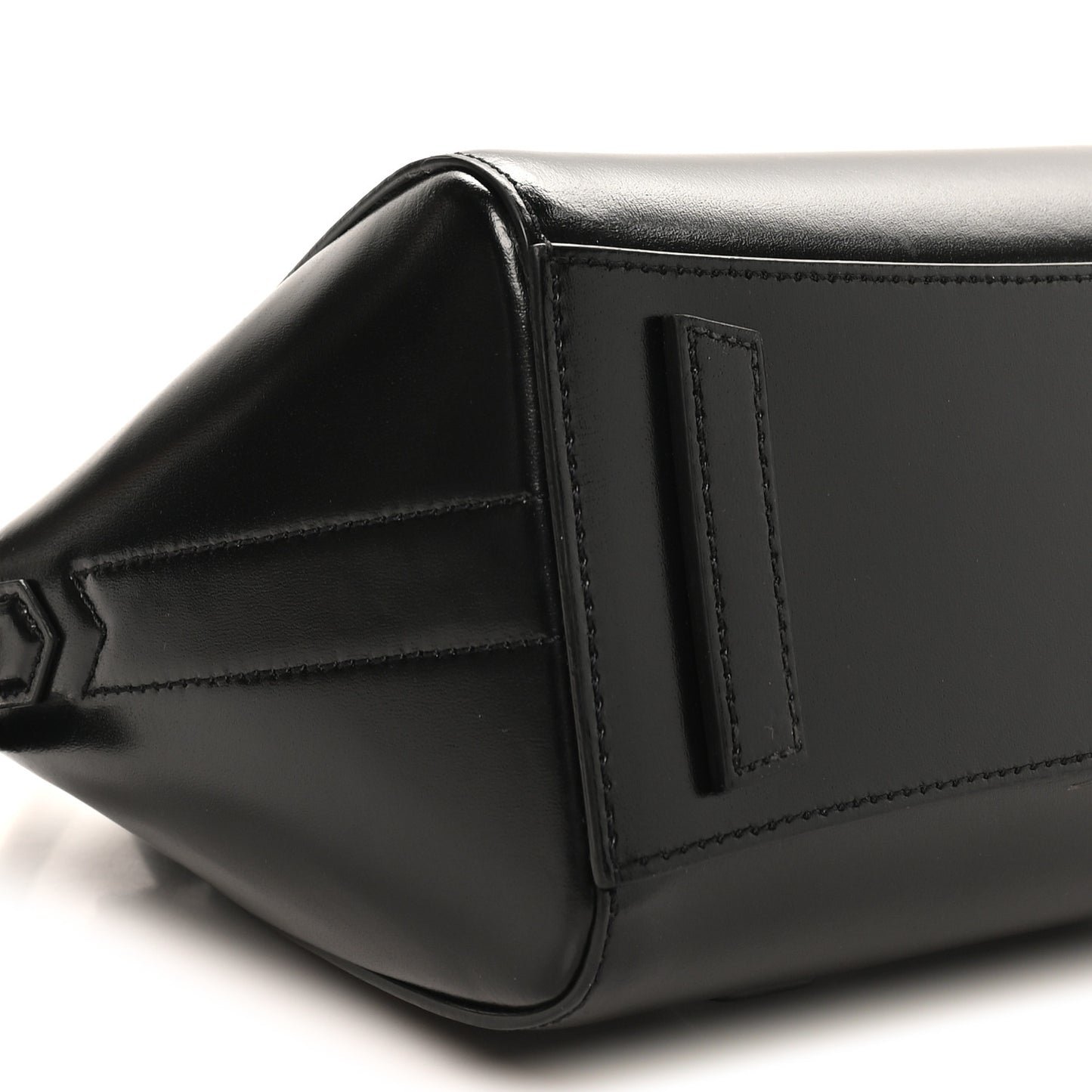 Box Calfskin Mini Lock Antigona Shoulder Bag Black