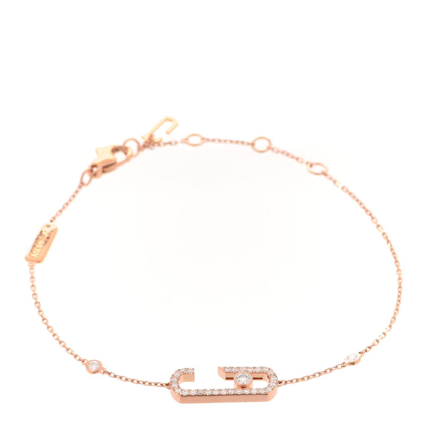 X GIGI HADID 18K Rose Gold Diamond Move Addiction Pave Bracelet