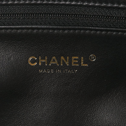 Chanel Lambskin Quilted Chaine Lettre Flap Black 6 of 11