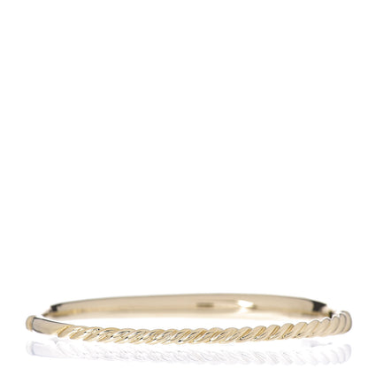 David Yurman 18K Yellow Gold 6.5mm Pure Form Smooth Bracelet 3 of 4