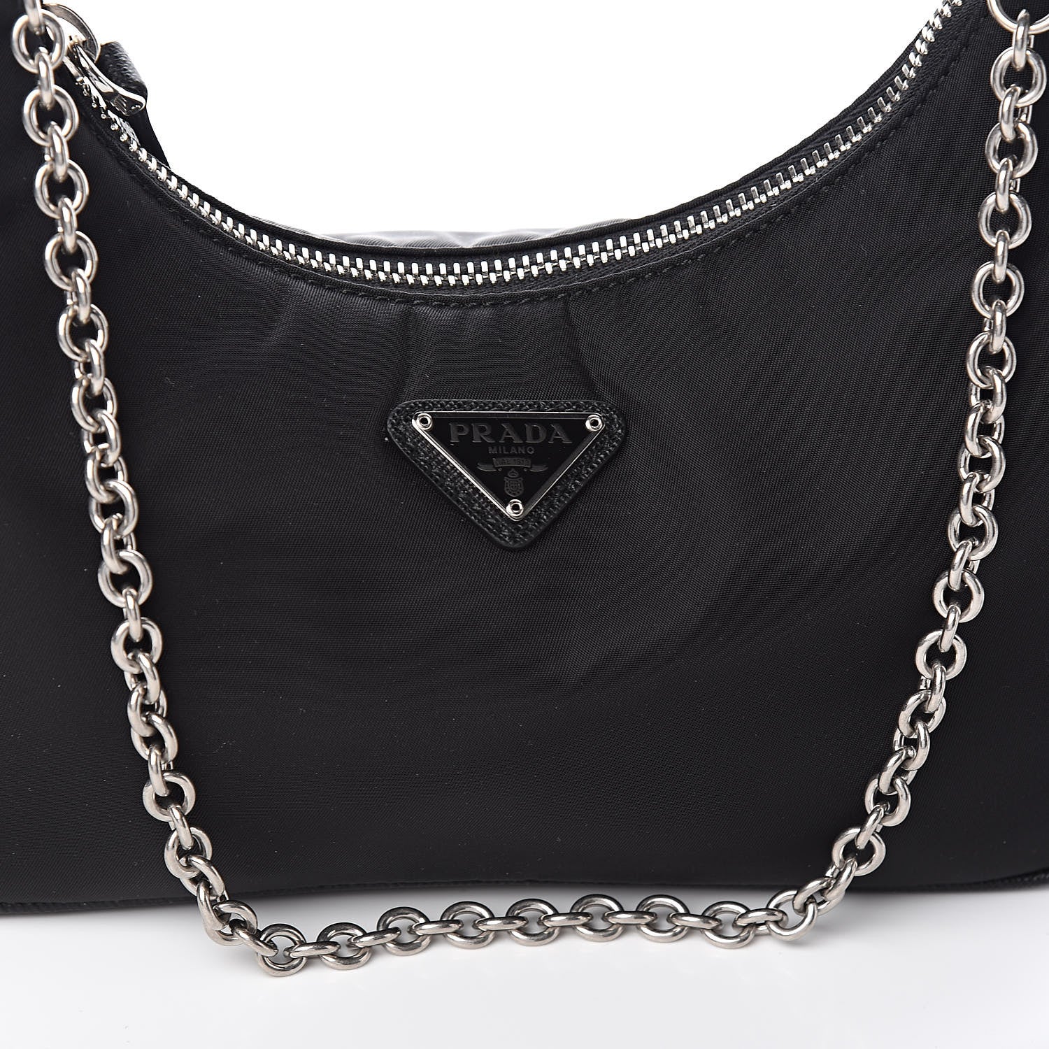 Prada Nylon Re-Edition 2005 Shoulder Bag Black 11 of 12