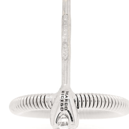 Marco Bicego 18K White Gold Diamond Bi49 Circle Drop Earrings 4 of 4