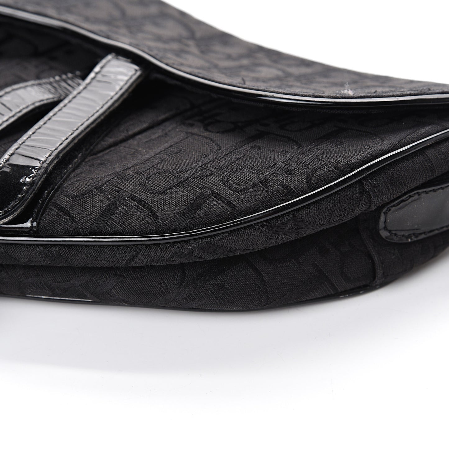 Monogram Saddle Bag Black