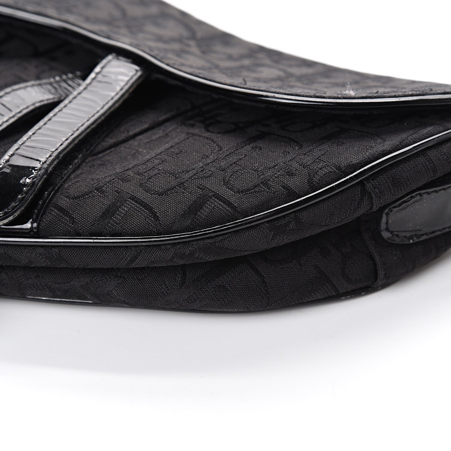 Christian Dior Monogram Saddle Bag Black 7 of 7