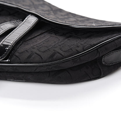 Christian Dior Monogram Saddle Bag Black 7 of 7